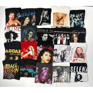 Vintage Style Music Pop Michael Jackson Selena Bieber Lot Of 20 Mix SZS Retro